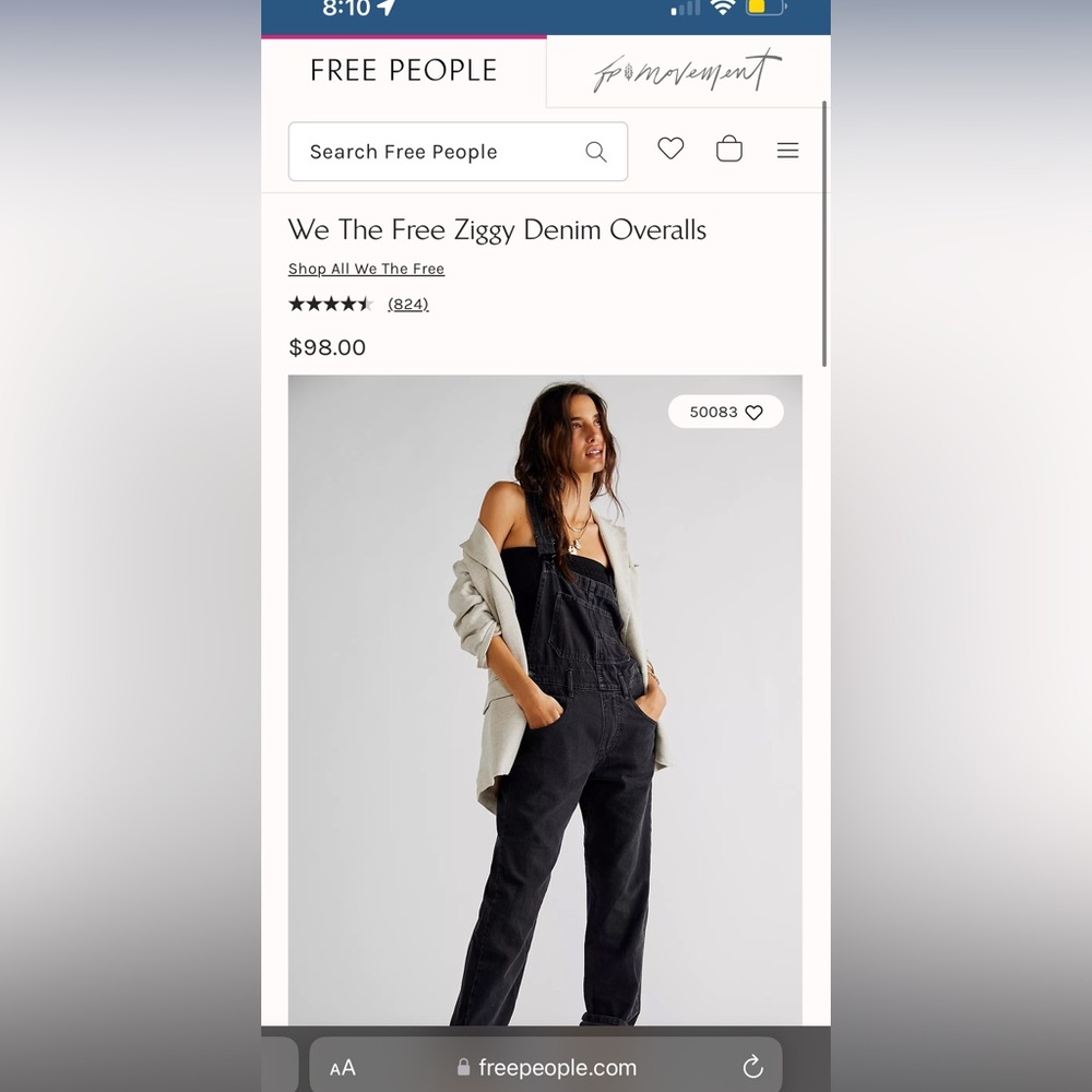 FREE PEOPLE overalls